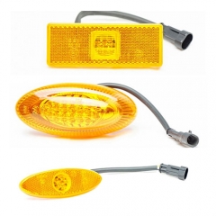 Bus parking light, indicator turning lights, side marker 24V for coaches bus yutong BYD,KINGLONG, SCNAIA, VOLVO HIGER, GOLDENDRAGON BUS
